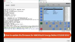 How to update firmware for ABB/Hitachi Energy Relion 670/650 IEDs