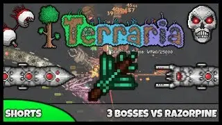 Terraria 1.2 || Boss Battles - The Twins, The Destroyer & Skeletron Prime VS Razorpine