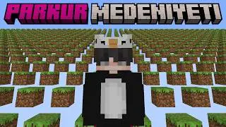 Minecraft ama PARKUR MEDENİYETİNE Katıldım...