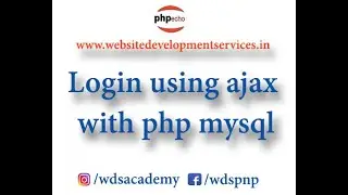 Login using Jquery Ajax & Php mysql | Jquery Ajax Login