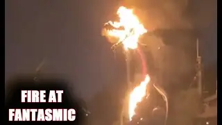 SHOCKING Disneyland FIRE! Fantasmic Dragon Burns