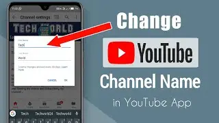 How to Change YouTube Channel Name || how to change your youtube name in youtube app
