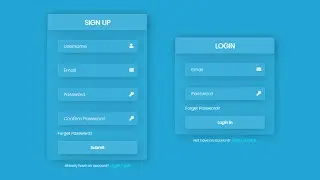 How to create Sign up & Login form with HTML and CSS