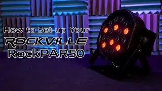 How to Set Up Your Rockville RockPAR50 LED RGB Compact Par DJ/Club DMX Wash Light (RockPAR50 WHT)