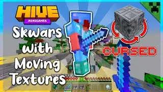 Hive Skywars with Moving Textures | Cursed Skywars Ep.1| Keyboard and Mouse Gameplay