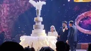 Brother Daksh and Sister Arpita wedding cake