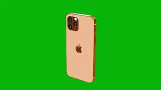 Apple iPhone Pro 3D Model | Round Video Animation | Green Screen | 4K | No Copyright ||