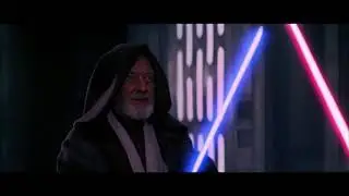 Obi-Wan Kenobi vs Darth Vader but with the song 