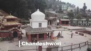 Drone shot of Tokha Chandeshwori temple