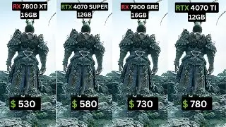 RX 7800 XT vs RTX 4070 SUPER vs RX 7900 GRE vs RTX 4070 TI
