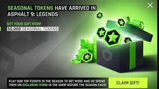 Asphalt 9 - 50k Season Token Gift for Login to Game