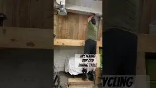 Upcycling my old dining table and bemch to a cool piece in my shed! Cant wait to show the end result