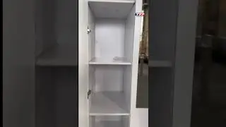Black / White 4 Door Mirrored with 2 Drawers Wardrobe - Sunbury