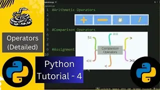 Python Operators | Python Tutorial - 4 (Python Full Course) #python #operator
