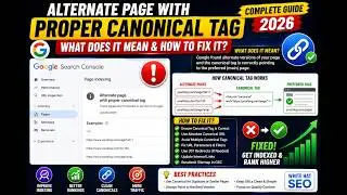 Alternate page with proper canonical tag : what does it mean and how to fix it?