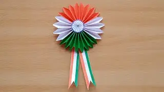 How to Make Badge Ideas/ Tricolor Badge Ideas/ Republic Day Badge