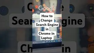 How to change the search engine in google chrome in laptop  || Chrome me search engine change kare