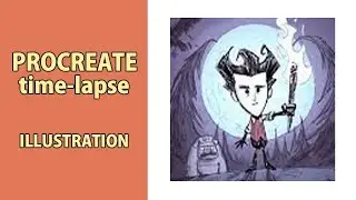 Wilson - Don't Starve fan art Timelapse | Procreate digital art
