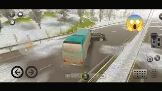 Serious incident at|Bus Simulation Ultimate|😱 new route when full enjoying @Gamefighter4343