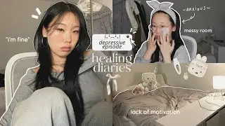 recovering from a depressive episode ☁️ deep cleaning room, facing my anxiety and fears