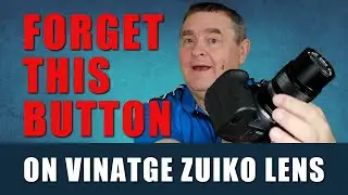 Vintage Lens OM Zuiko DOF Button  & EOS R Mirrorless Cameras
