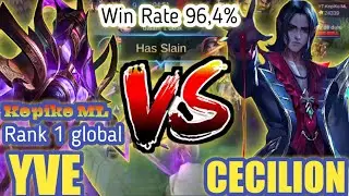TOP GLOBAL YVE 2021 | 96,4% WINE RATE | MOBILE LEGENDS
