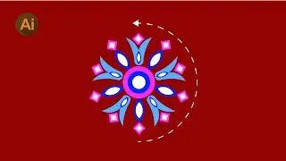 Illustrator Tip : How to rotate an object around a circle (short video)