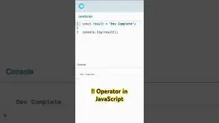 What is the Double Exclamation Operator in JavaScript?