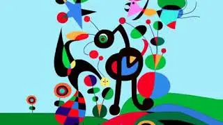 The Garden  Juan Miro Animated Painting