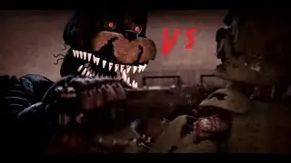 SFM FNAF. Кошмарные аниматроники VS спрингтрапа!
