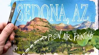 Plein Air Painting in Sedona, AZ 🌵 Relaxing Art/Travel VLOG