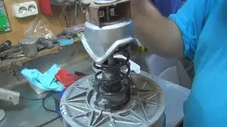 Меняем Преднатяг Вариатора и Ставим Грузы DrPulley 23гр  на Cf Moto X8