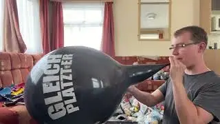 Cattex 19 inch black Ultra looners balloon blow to pop btp b2p