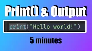 Print & Output | 5 Minute Roblox Studio Scripting Tutorial Part 5