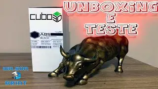 UNBOXING FILAMENTOS CUBO 3D - TESTE 1 - ABS