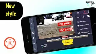 New Style Slide Animation Effect | Text Effect Animation |kinemaster tutorial | Technicalupt