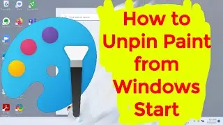 How to Unpin Paint from Windows Start