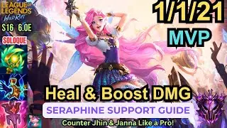 Wild Rift Seraphine Support Guide - Heal, Shield & Boost Damage - Build, Runes, Gameplay Tips
