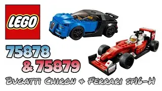 LEGO Speed Champions 75878 Bugatti Chiron + 75879 Ferrari SF16-H | Construction Lego 53