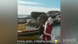 PAPAI NOEL UM POUCO ATRAPALHADO FAZ TODO MUNDO RIR E VÍDEO VIRALIZA NA INTERNET.