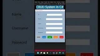 CRUD System in C#.NET ! #crud #insertupdatedelete