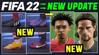 FIFA 22 NEWS | NEW Boots, Real Faces & Kits - Title Update 6.1 On Console