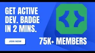 How do i get active developer badge!