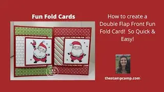 🔴How to Create A Double Flap Front Fun Fold Card