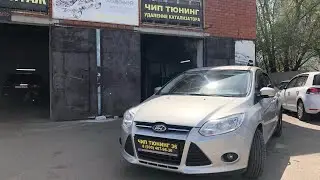 Ford Focus 3 1.6 125 hp Mileage 110,000 km. Catalytic converter removal. Euro-2 firmware update.