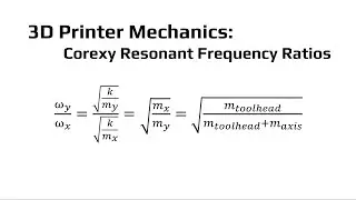 3D Printer Mechanics: Corexy Resonance Frequency Ratios