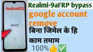 redmi9afrp bypass9a google account bypassMi9a google  remove