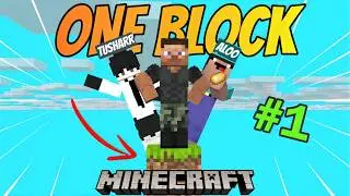 DAY-1 IN MINECRAFT ONE BLOCK | GONE WRONG