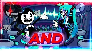 GREAT CONCERT ! FNF AND but Hatsune Miku and Bendy Sing it. (FNF And mais Miku et Bendy la chante)