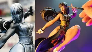 3D Printed my own CHUN-LI statue | Street Fighter